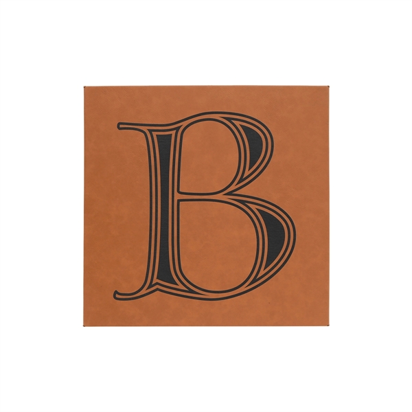 14" x 1 1/2" x 14" PU leatherette wall sign with... from ASI 74601 Calico