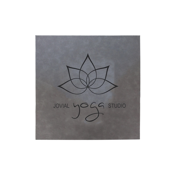 14" x 1 1/2" x 14" PU leatherette wall sign with... from ASI 74601 Calico