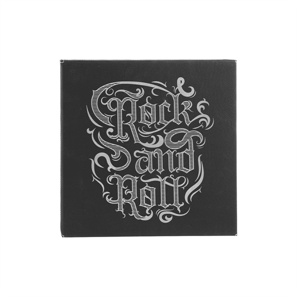 14" x 1 1/2" x 14" PU leatherette wall sign with... from ASI 74601 Calico