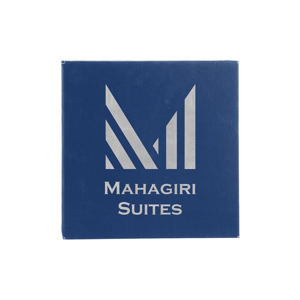 14" x 1 1/2" x 14" PU leatherette wall sign with... from ASI 74601 Calico