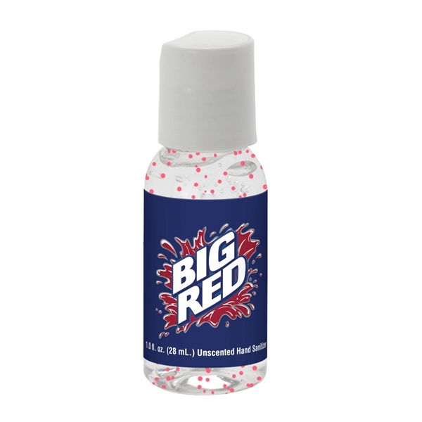 1 oz. hand sanitizer with moisture beads in a round bottle.... from ASI 88060 Snugz/USA Inc / SnugZ USA®