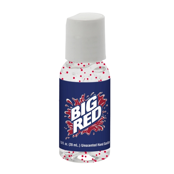 1 oz. hand sanitizer with moisture beads in a round bottle.... from ASI 88060 Snugz/USA Inc / SnugZ USA®
