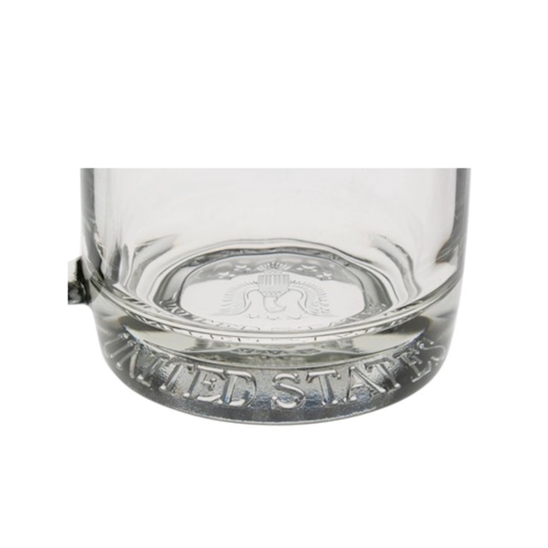 Made in America Glass Mug filled with cocoa, and wrapped in... from ASI 89971 Stuff A Mug