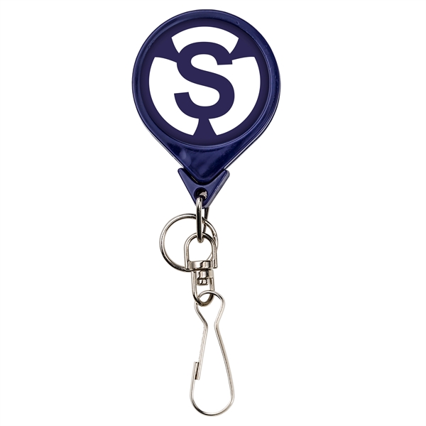 BAMBOO JUMBO ROUND BADGE REEL WITH SWIVEL J & SPLIT RING... from ASI 49470 DEVARA