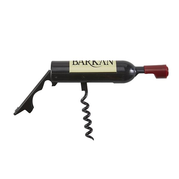 Wine opener with magnetic backing, folding corkscrew and bottle opener.... from ASI 52840 Evans Manufacturing