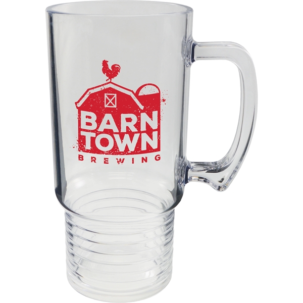 18 oz. Clear Polystyrene Mug w/Handle and ringed bottom, USA made,... from ASI 61952 Howw Mfg Co Inc / Howw USA