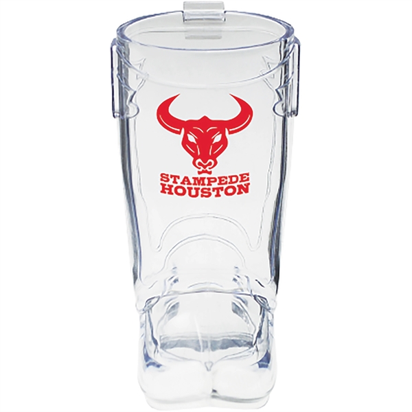 2 oz. Clear Plastic Cowboy Boot Hook Shot Glass, USA made... from ASI 61952 Howw Mfg Co Inc / Howw USA