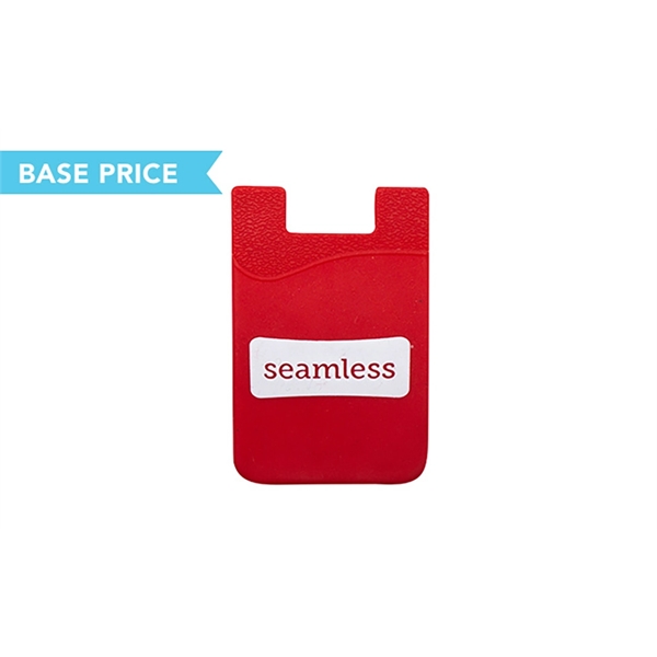 Silicone adhesive pantone matched phone wallet that holds up to three... from ASI 45657 Pop! Promos