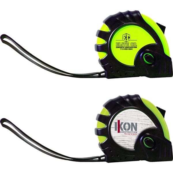 10' tape measure with wrist strap, belt clip and automatic lock... from ASI 61966 HPG / Beacon Promotions