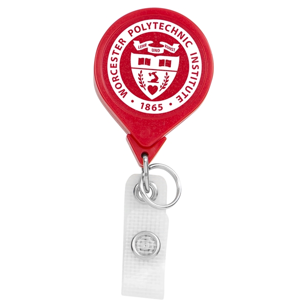 Hemp JUMBO round shape badge reel with bull dog clip.... from ASI 49470 DEVARA