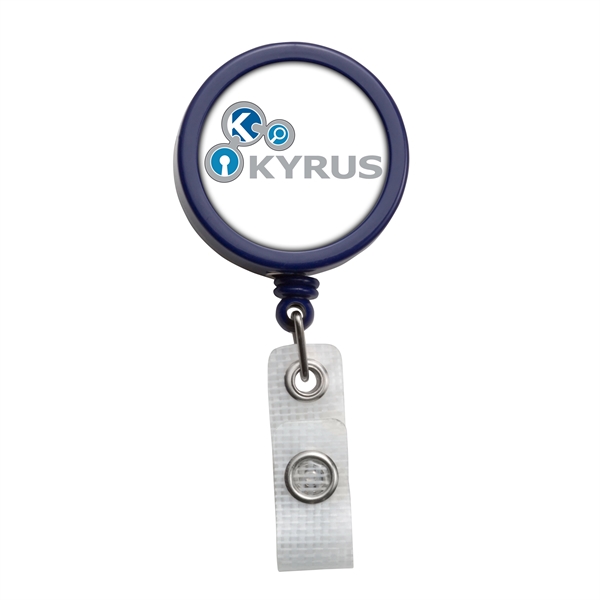 Heavy duty badge reel with belt clip back, label.... from ASI 49470 DEVARA
