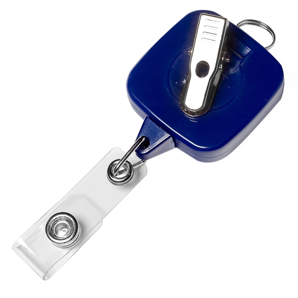 Jumbo sqround badge reel with lanyard attachment.... from ASI 49470 DEVARA