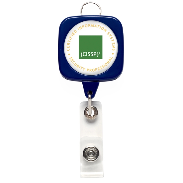 Jumbo sqround badge reel with lanyard attachment.... from ASI 49470 DEVARA