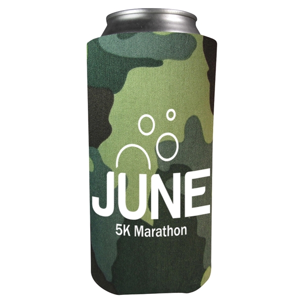 Foam 16 oz. can holder that folds flat for easy storage.... from ASI 61125 Hit Promotional Products / Hit®