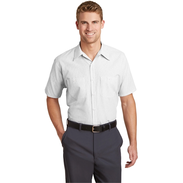 Red Kap - Short Sleeve Striped Industrial Work Shirt.... from ASI 84863 SanMar