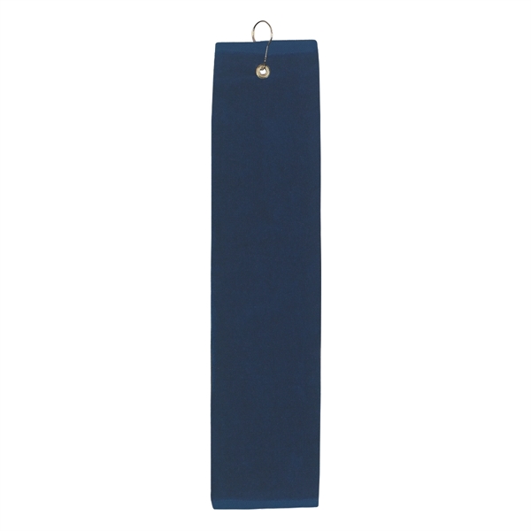 100% cotton tri-fold golf towel with metal grommet and a hook.... from ASI 61125 Hit Promotional Products / Hit®
