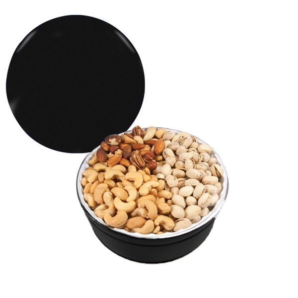 Tin filled with multiple filler options of good gift snacks and... from ASI 61125 Hit Promotional Products