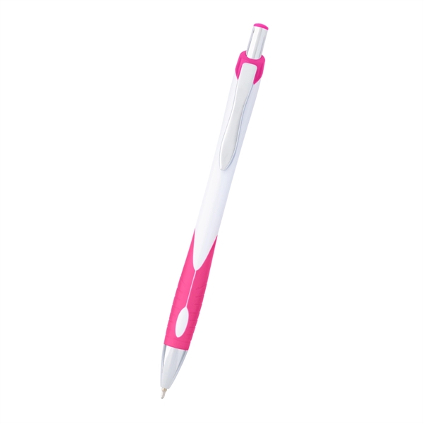 Sleek write Haven pen with low viscosity ink, a rubber grip... from ASI 61125 Hit Promotional Products