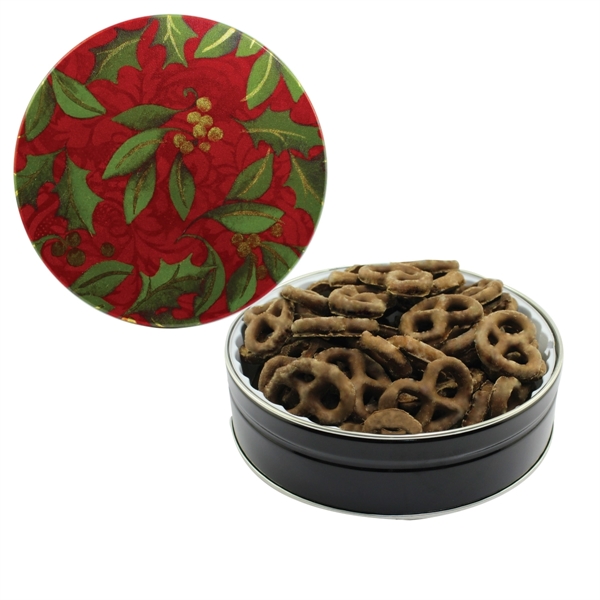 Tin filled with multiple filler options of good gift snacks and... from ASI 61125 Hit Promotional Products