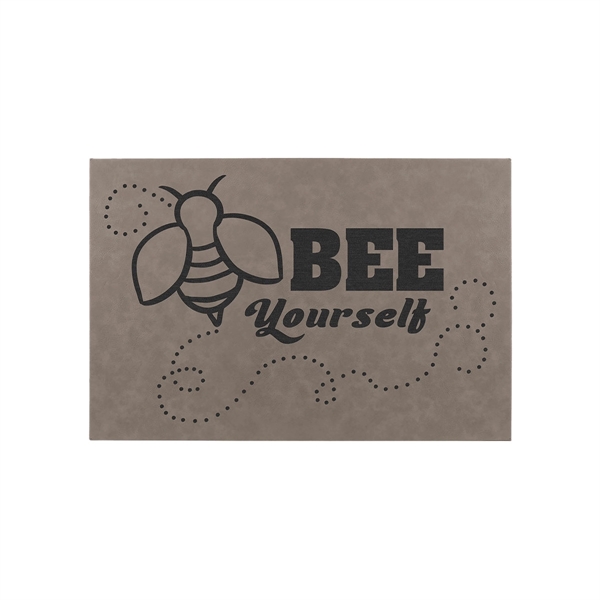 18" x 1 1/2" x 12" PU leatherette wall signs with... from ASI 74601 Calico