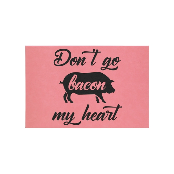 18" x 1 1/2" x 12" PU leatherette wall signs with... from ASI 74601 Calico