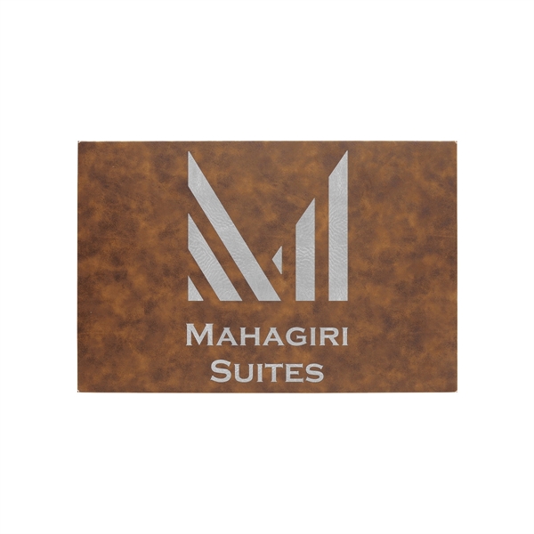 18" x 1 1/2" x 12" PU leatherette wall signs with... from ASI 74601 Calico