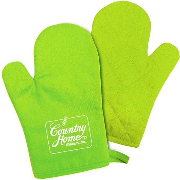 6 1/2" x 10" brightly colored oven mitt made of 100%... from ASI 61966 HPG / Beacon Promotions
