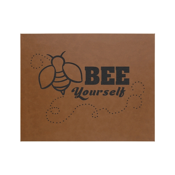 20" x 1 1/2" x 16" PU leatherette wall sign with... from ASI 74601 Calico