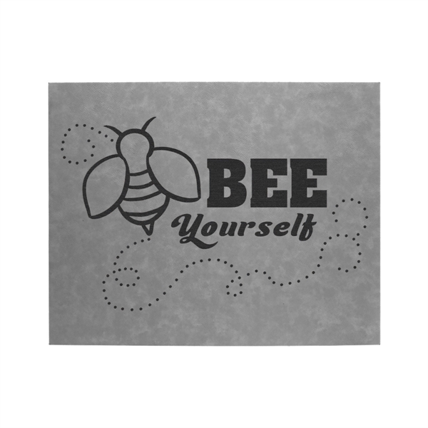 20" x 1 1/2" x 16" PU leatherette wall sign with... from ASI 74601 Calico