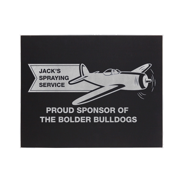 20" x 1 1/2" x 16" PU leatherette wall sign with... from ASI 74601 Calico