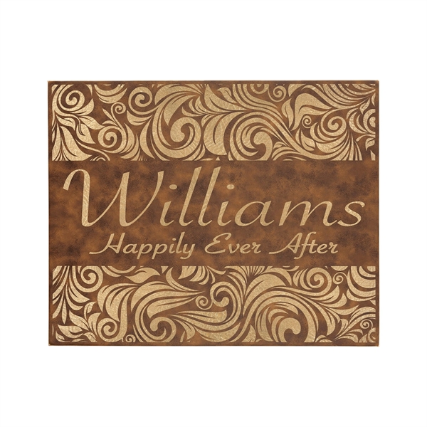 20" x 1 1/2" x 16" PU leatherette wall sign with... from ASI 74601 Calico