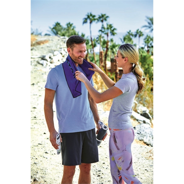 8" x 35" cooling towel made of 100% polyester.... from ASI 91605 Towel Specialties