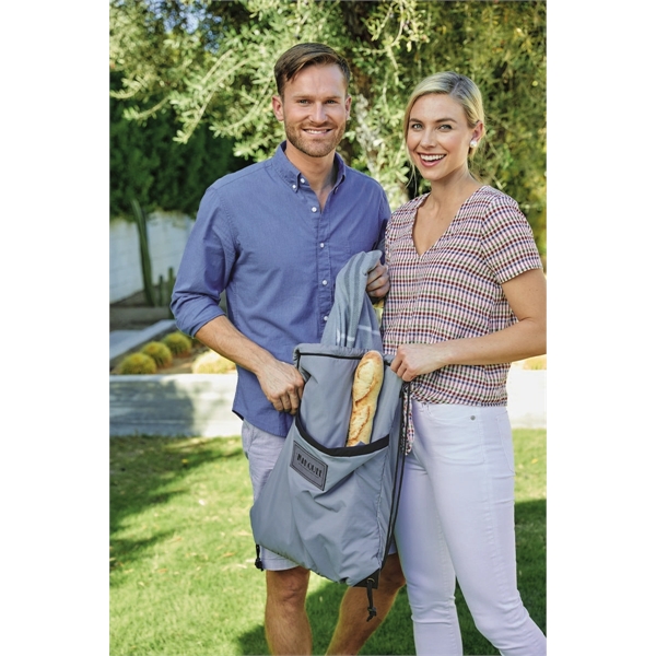 Tuscany Backpack Picnic Blanket that folds into an attached 22" H... from ASI 91605 Towel Specialties