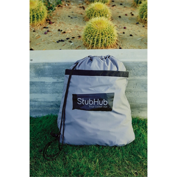 Tuscany Backpack Picnic Blanket that folds into an attached 22" H... from ASI 91605 Towel Specialties