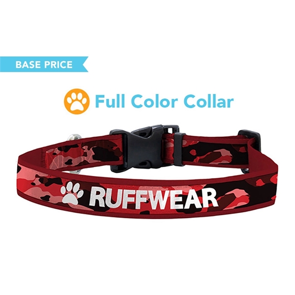 .8" wide polyester dog collar with PMS matched woven polyester and... from ASI 45657 Pop! Promos