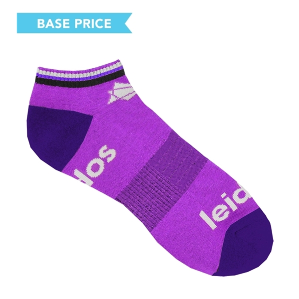 Pantone matched performance ankle sock made of nylon, cotton, and spandex,... from ASI 45657 Pop! Promos