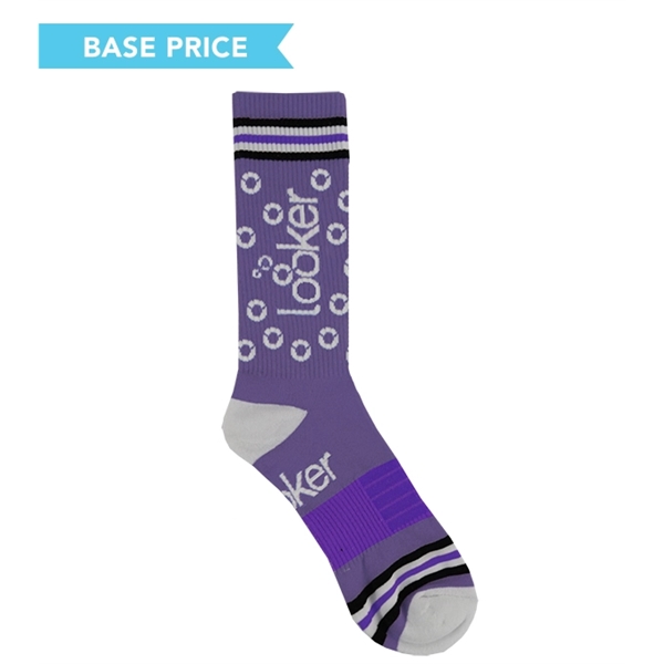 Pantone matched performance calf sock made of nylon, cotton, and spandex,... from ASI 45657 Pop! Promos