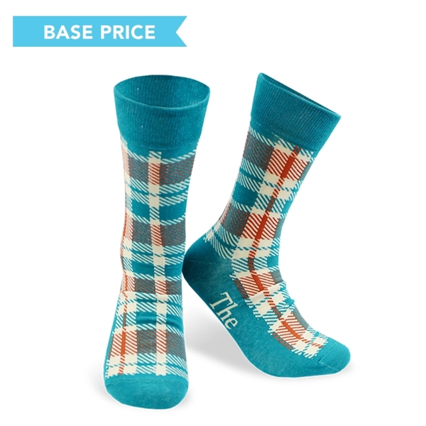 One pair of one size fits all socks with woven-in, jacquard... from ASI 45657 Pop! Promos