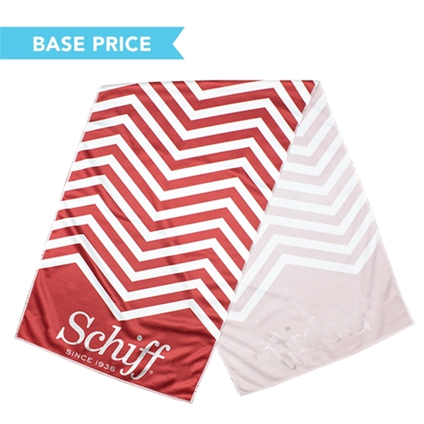 Full-color, full-bleed Polar Towel with one-sided printing and black or white... from ASI 45657 Pop! Promos