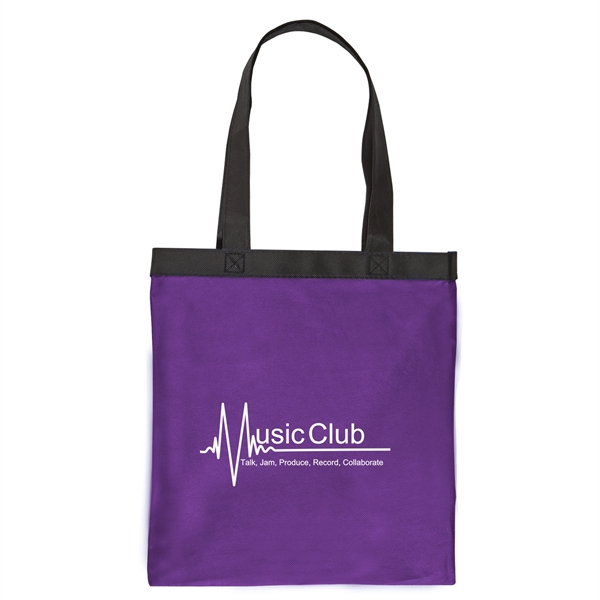 14" x 13 1/4" tote bag made from 80 GSM non-woven... from ASI 52840 Evans Manufacturing