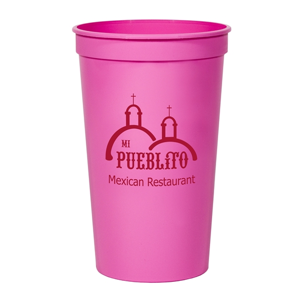 Smooth colored 22 oz stadium cup.... from ASI 88200 TK Sorg's - A Div of Arch Promo Group, LLC / PETITE