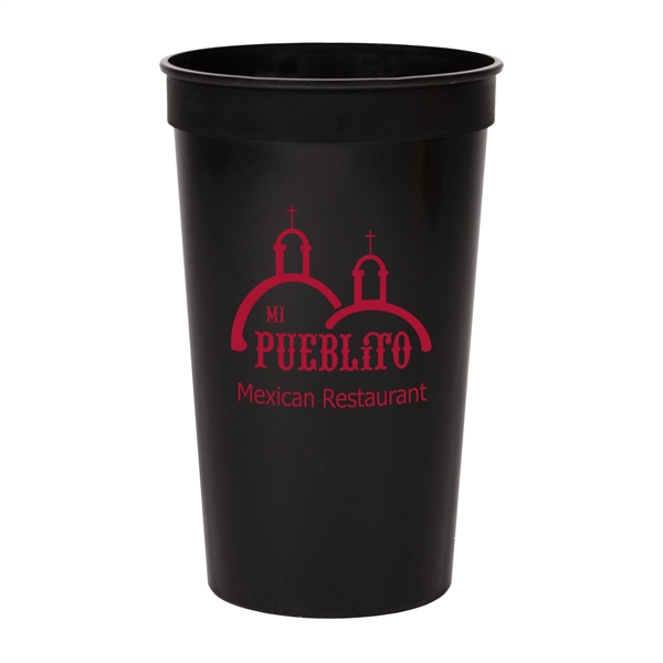 Smooth colored 22 oz stadium cup.... from ASI 88200 TK Sorg's - A Div of Arch Promo Group, LLC / PETITE