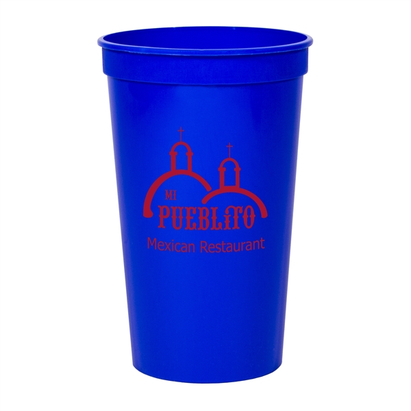 Smooth colored 22 oz stadium cup.... from ASI 88200 TK Sorg's - A Div of Arch Promo Group, LLC / PETITE