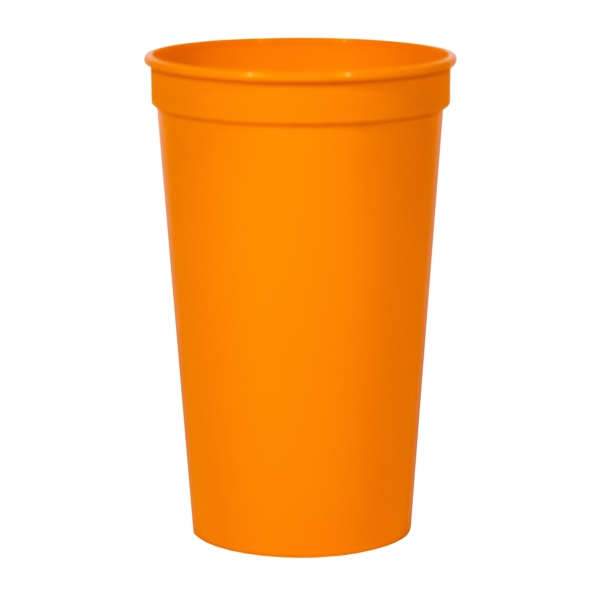 Smooth colored 22 oz stadium cup.... from ASI 88200 TK Sorg's - A Div of Arch Promo Group, LLC / PETITE
