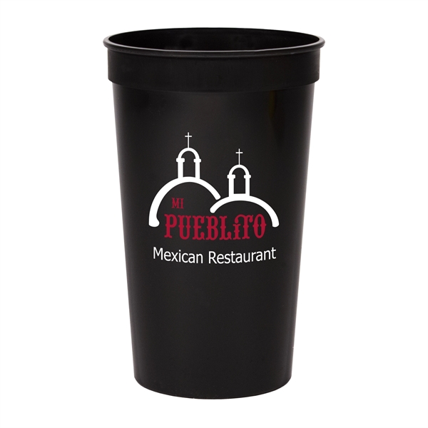 Smooth colored 22 oz. stadium cup.... from ASI 88200 TK Sorg's - A Div of Arch Promo Group, LLC / GRANDE
