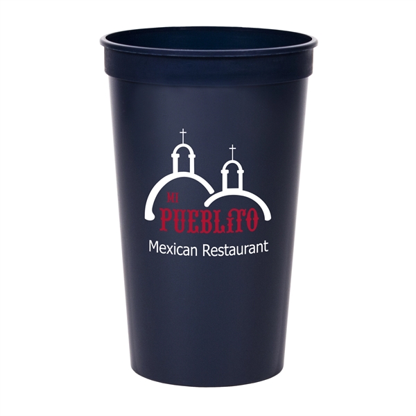 Smooth colored 22 oz. stadium cup.... from ASI 88200 TK Sorg's - A Div of Arch Promo Group, LLC / GRANDE
