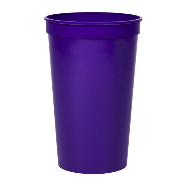 Smooth colored 22 oz. stadium cup.... from ASI 88200 TK Sorg's - A Div of Arch Promo Group, LLC / GRANDE
