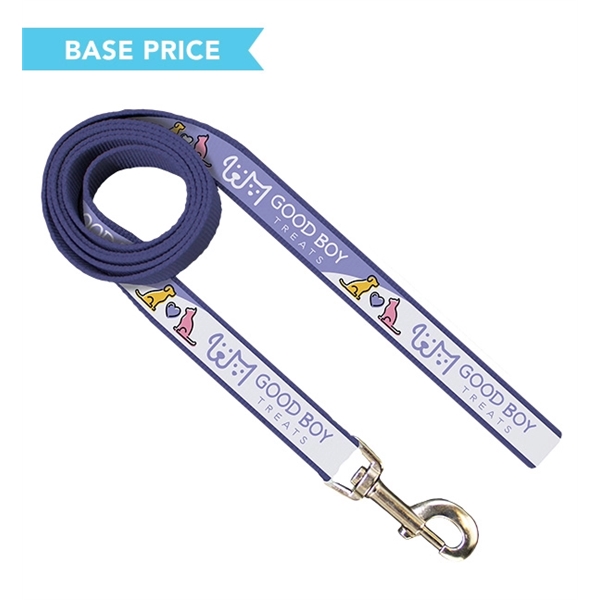 60" long, 1" dog leash of 2mm polyester PMS matched webbing... from ASI 45657 Pop! Promos