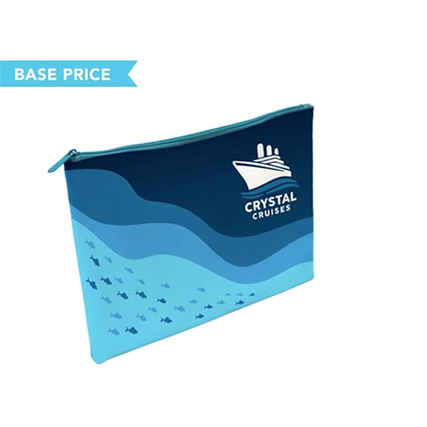 Full-color, full-bleed 1.2mm crosshatch vegan leather pouch with same design on... from ASI 45657 Pop! Promos