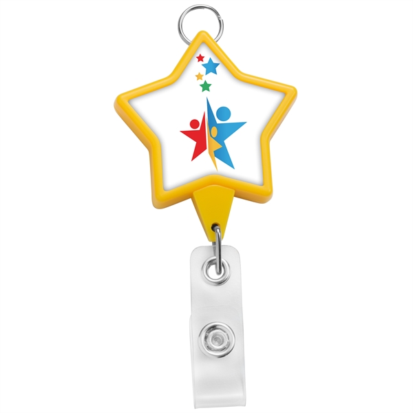 Jumbo star retractable badge reel with lanyard attachment.... from ASI 49470 DEVARA